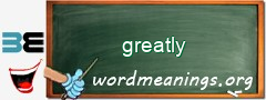 WordMeaning blackboard for greatly